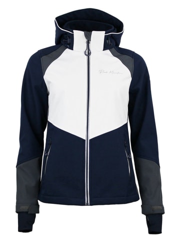 Peak Mountain Softshelljacke "Ametis" in Dunkelblau/ Weiß