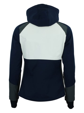 Peak Mountain Softshelljacke "Ametis" in Dunkelblau/ Weiß