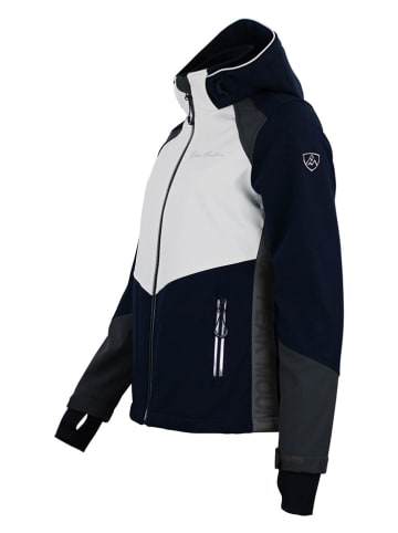Peak Mountain Softshelljacke "Ametis" in Dunkelblau/ Weiß