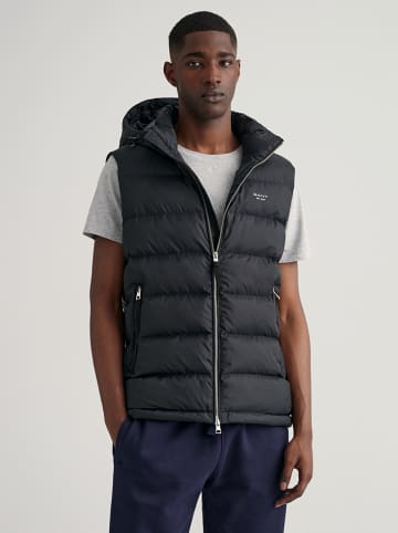 Gant Doorgestikte bodywarmer zwart