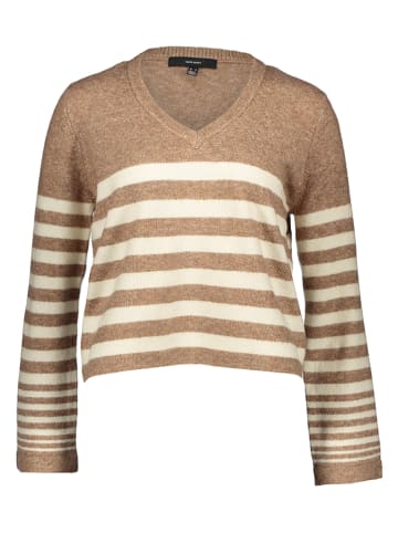 Vero Moda Pullover "Hurricane" in Braun/ Beige