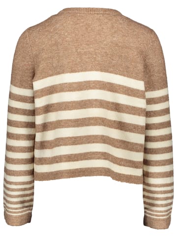 Vero Moda Sweter "Hurricane" w kolorze brązowo-beżowym