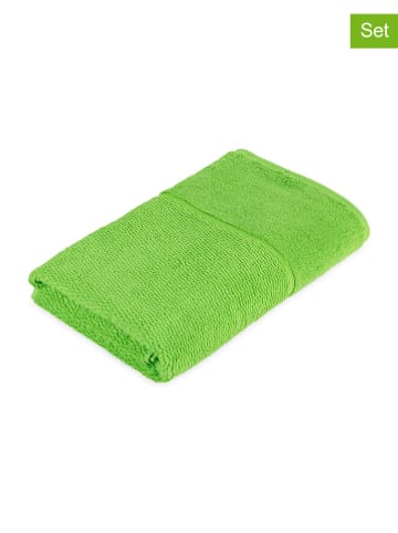 Möve for Frottana Ręczniki prysznicowe (2 szt.) "Pearl" w kolorze zielonym