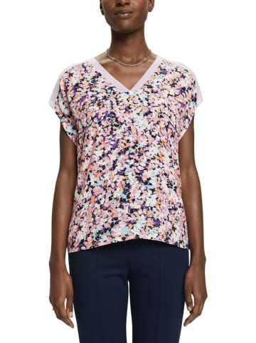 ESPRIT Koszulka w kolorze jasnoróżowym ze wzorem