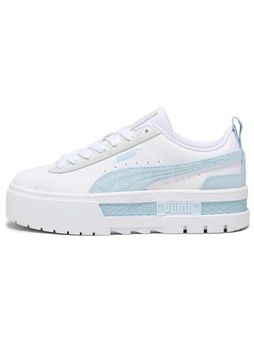 Puma Leren sneakers "Mayze" wit/lichtblauw