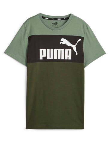 Puma Schirt in Grün/ Schwarz