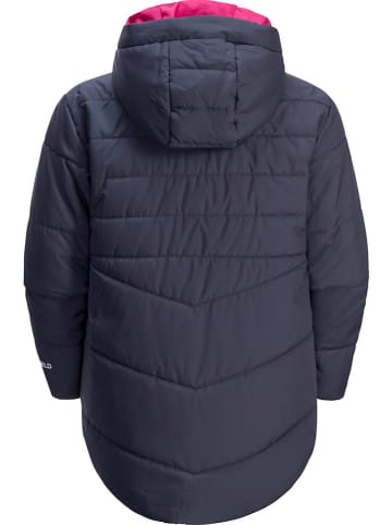 Jack Wolfskin Doorgestikte mantel "Solyd" donkerblauw