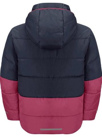 Jack Wolfskin Doorgestikte jas "Two Hills" donkerblauw/roze