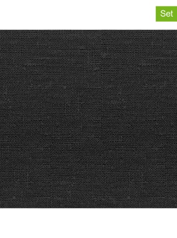 ppd 2-delige set: servetten "Soft Cotton" zwart - 2x 20 stuks