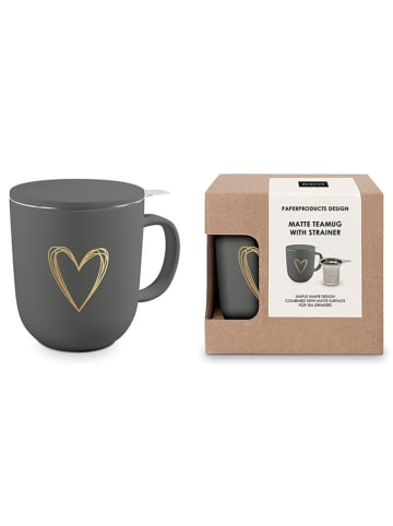 ppd Teetasse "Pure Heart" in Anthrazit - 350 ml