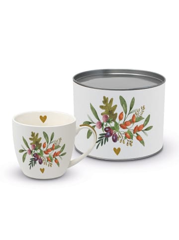 ppd Jumbotasse "Forest Herbs" in Creme/ Bunt - 450 ml