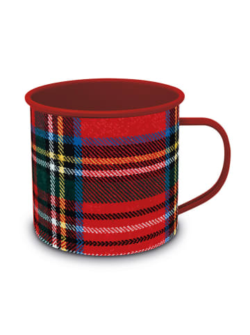 ppd Jumbotasse "Check Happy" in Rot - 400 ml