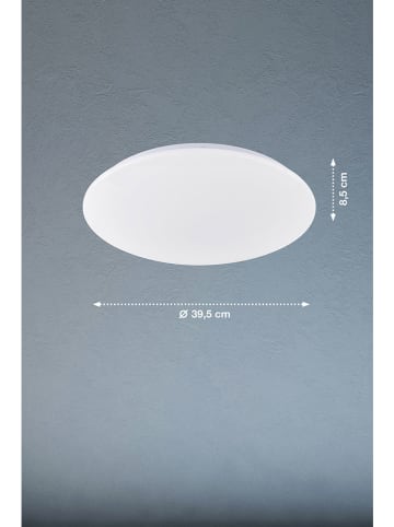 FISCHER & HONSEL LED-Deckenleuchte "Mona" in Weiß - Ø 39,5 cm