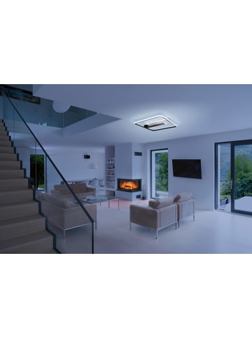 FISCHER & HONSEL LED-Deckenleuchte "Blithe" in Schwarz - (L)50 x (B)50 cm