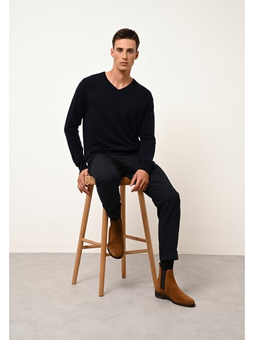 Just Cashmere Kaschmir-Pullover "Walt" in Dunkelblau