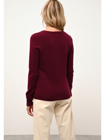 Just Cashmere Kaschmir-Cardigan "Katharine" in Bordeaux