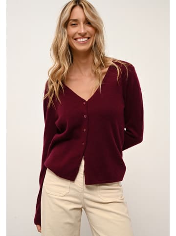 Just Cashmere Kaszmirowy kardigan "Norma" w kolorze bordowym