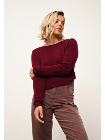 Just Cashmere Kaszmirowy sweter "Grace" w kolorze bordowym