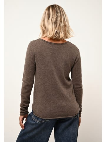 Just Cashmere Kasjmieren trui "Grace" bruin