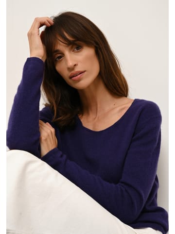 Just Cashmere Kaszmirowy sweter "Fiona" w kolorze niebieskim