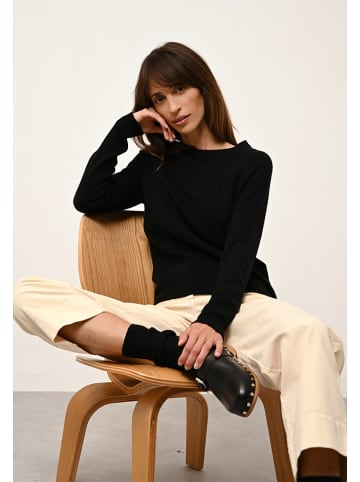 Just Cashmere Kaszmirowy sweter "Jane" w kolorze czarnym