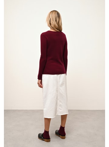Just Cashmere Kasjmieren trui "Vivian" bordeaux