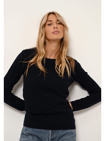 Just Cashmere Kaszmirowy sweter "Vivian" w kolorze granatowym