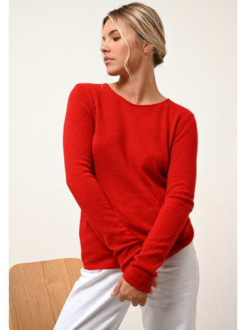 Just Cashmere Kaszmirowy sweter "Vivian" w kolorze czerwonym