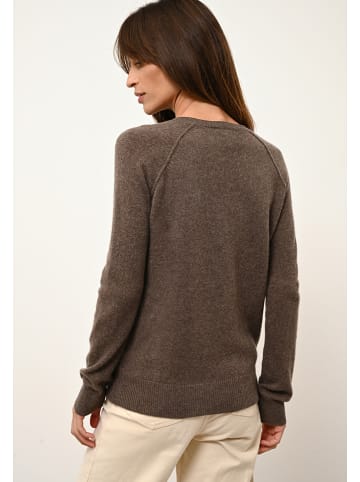 Just Cashmere Kasjmieren trui "Helen" bruin