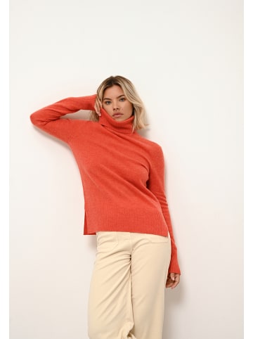 Just Cashmere Kaszmirowy golf "Lexie" w kolorze pomarańczowym