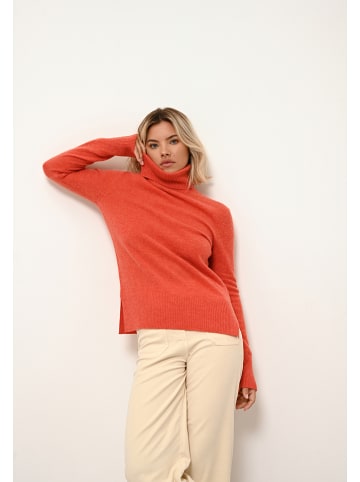 Just Cashmere Kaszmirowy sweter "Lexie" w kolorze pomarańczowym