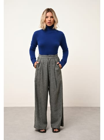 Just Cashmere Kasjmieren coltrui "Lexie" blauw