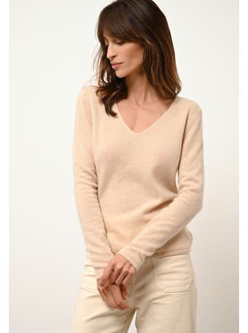Just Cashmere Kaszmirowy sweter "Joan" w kolorze beżowym