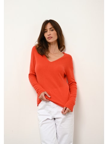 Just Cashmere Kaszmirowy sweter "Joan" w kolorze pomarańczowym