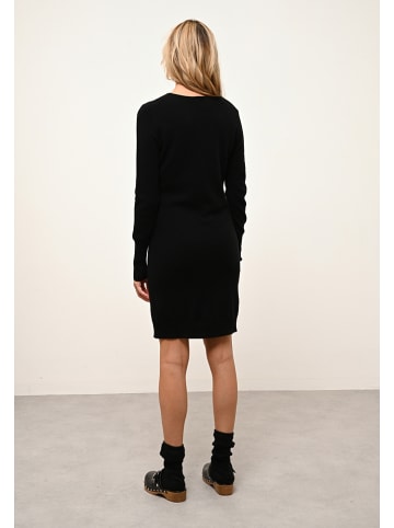Just Cashmere Kaszmirowa sukienka "Susan" w kolorze czarnym