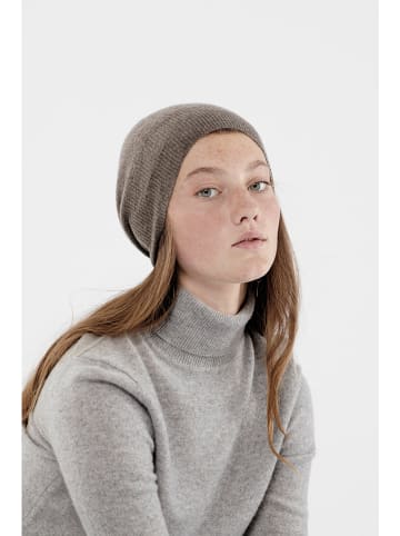 Just Cashmere Kaszmirowa czapka "Ginger" w kolorze brązowym