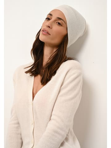 Just Cashmere Kaschmir-Mütze "Ginger" in Weiß