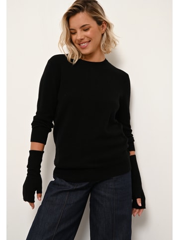 Just Cashmere Kaschmir-Armstulpen "Zoe" in Schwarz