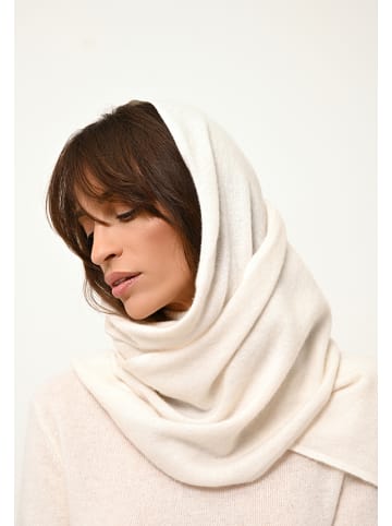 Perfect Cashmere Kaszmirowy szal "Spencer" w kolorze białym - 200 x 30 cm