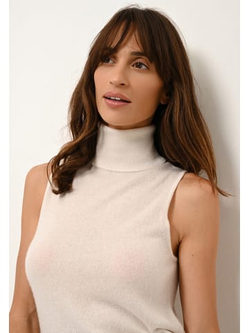 Just Cashmere Kaschmir-Pullunder "Violet" in Weiß