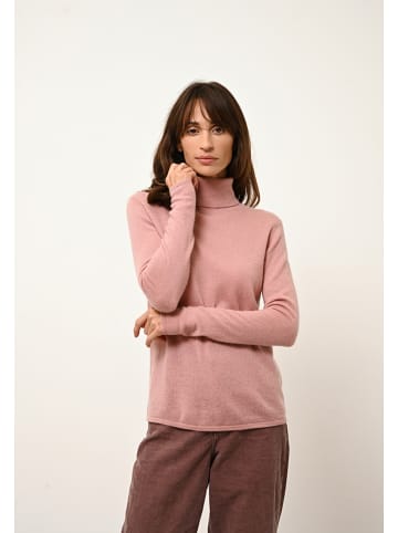 Just Cashmere Kaschmir-Rollkragenpullover "Ava" in Rosa