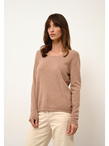 Just Cashmere Kaszmirowy sweter "Fiona" w kolorze karmelowym