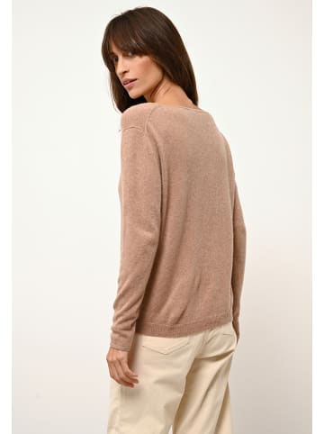 Just Cashmere Kaszmirowy sweter "Fiona" w kolorze karmelowym
