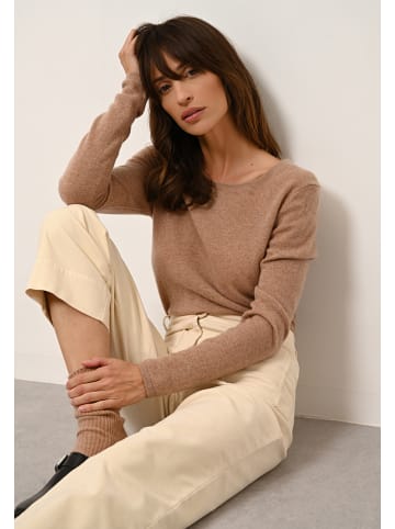 Just Cashmere Kaschmir-Pullover "Vivian" in Camel