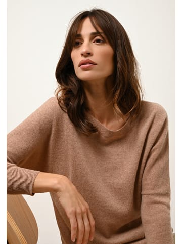 Just Cashmere Kaszmirowy sweter "Rebecca" w kolorze karmelowym