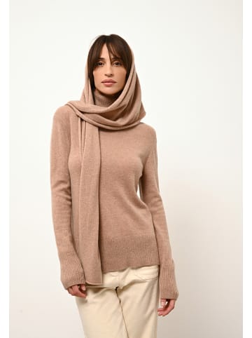 Just Cashmere Kasjmieren sjaal "Spencer" beige - (L)200 x (B)30 cm