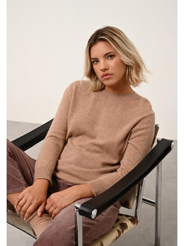 Just Cashmere Kaszmirowy sweter "Janice" w kolorze karmelowym
