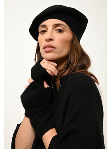 Just Cashmere Kasjmieren armstulpen "Bale" zwart