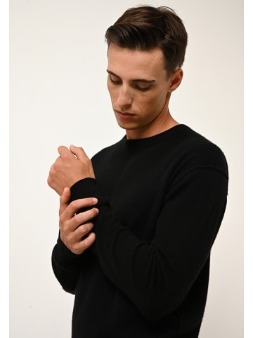 Just Cashmere Kaszmirowy sweter "Noe" w kolorze czarnym