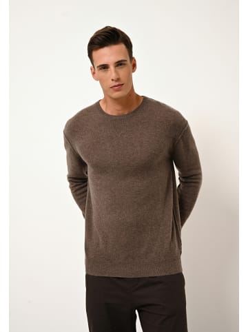 Just Cashmere Kaszmirowy sweter "Noe" w kolorze brązowym